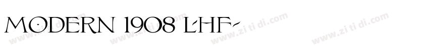 Modern 1908 LHF字体转换